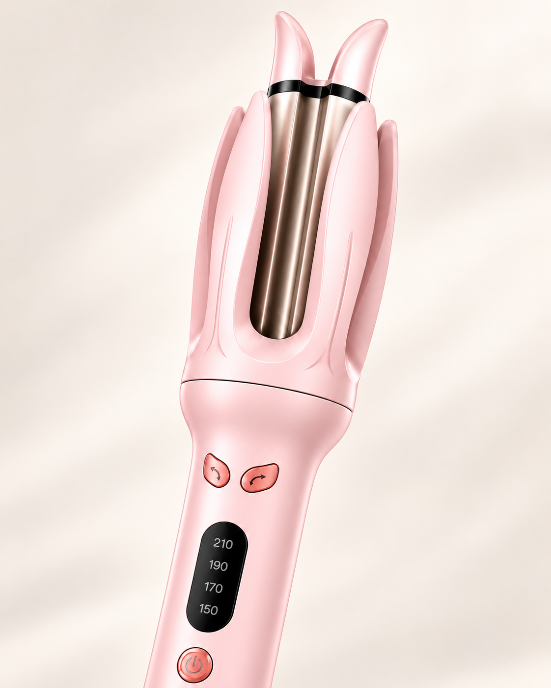 Detalle de los controles y pantalla de FORM 01 Blush Pink